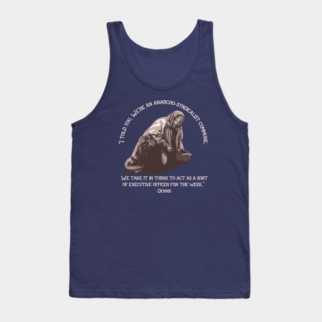 Holy Grail Peasant Anarcho-Syndicalist Commune Tank Top by Slightly Unhinged